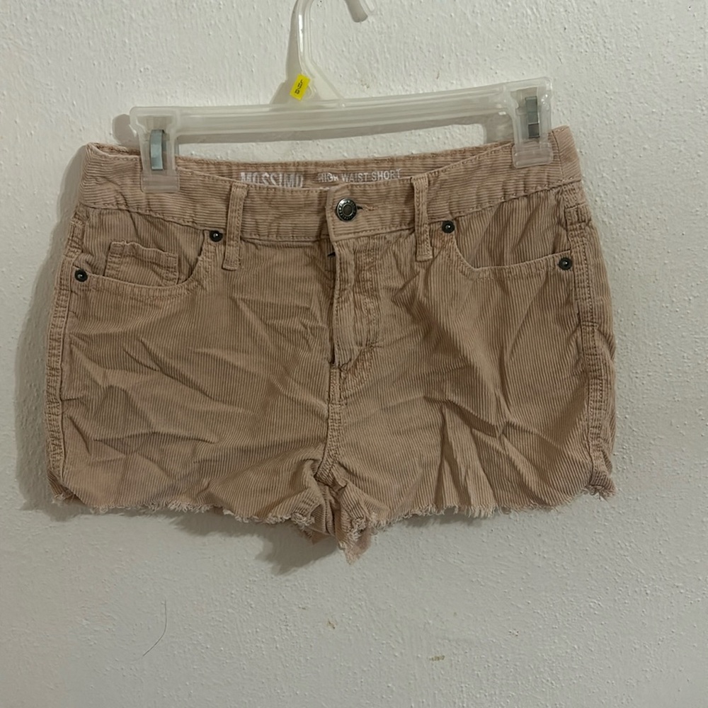 baby pink corduroy shorts